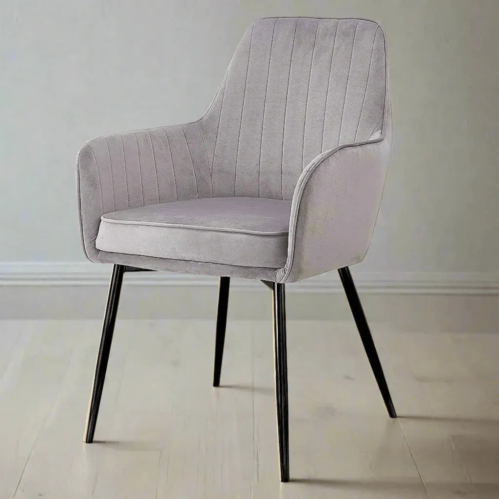 Wooden Twist Grievous Modern Cafe Dining Chair Metal Legs