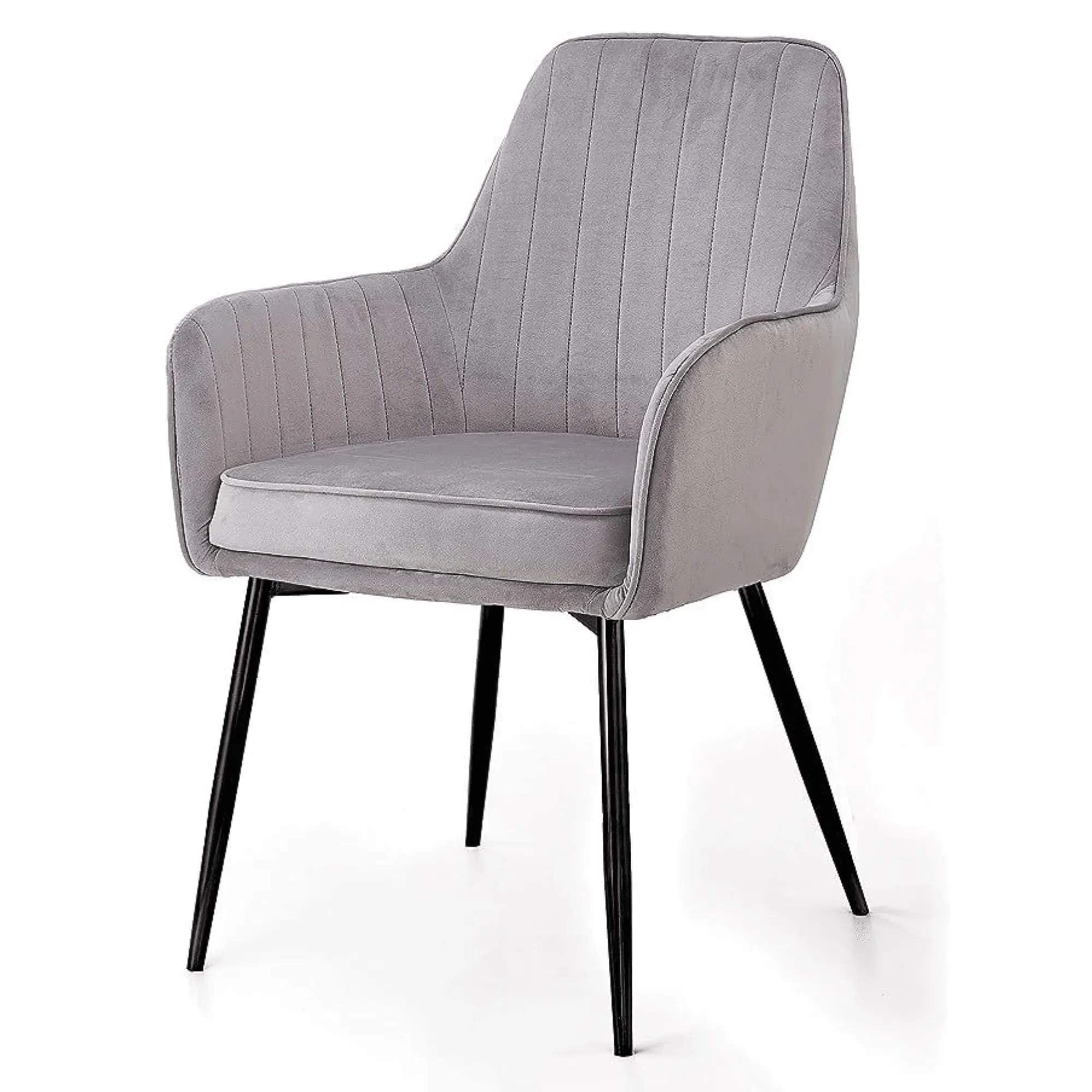 Wooden Twist Grievous Modern Cafe Dining Chair Metal Legs
