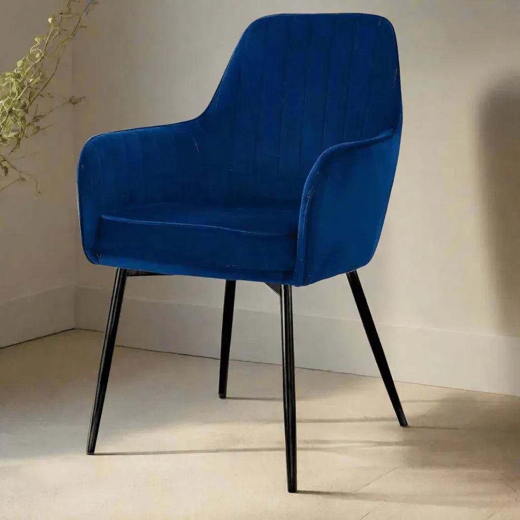 Wooden Twist Grievous Modern Cafe Dining Chair Metal Legs