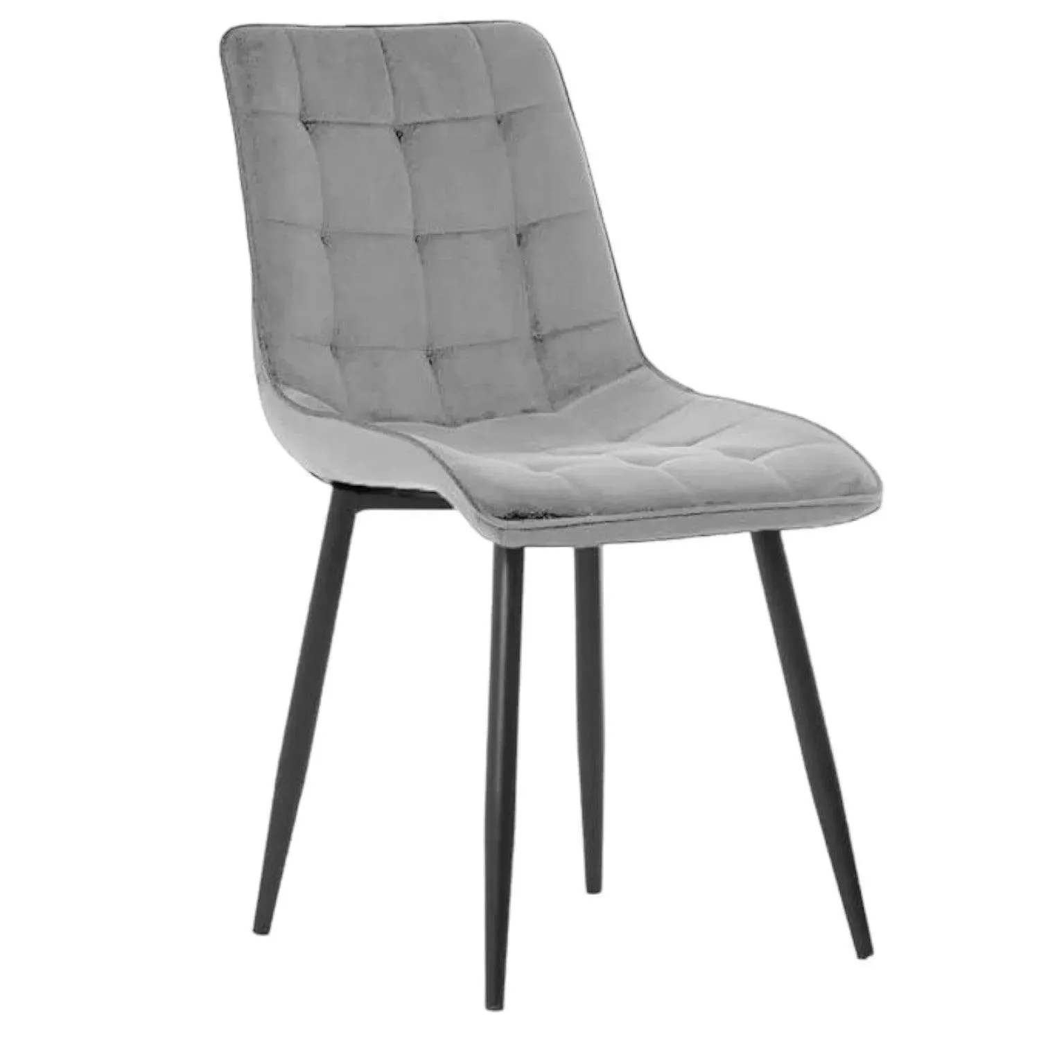 Wooden Twist Tufted Design Modern Cafe Dining Chair with Metal Legs