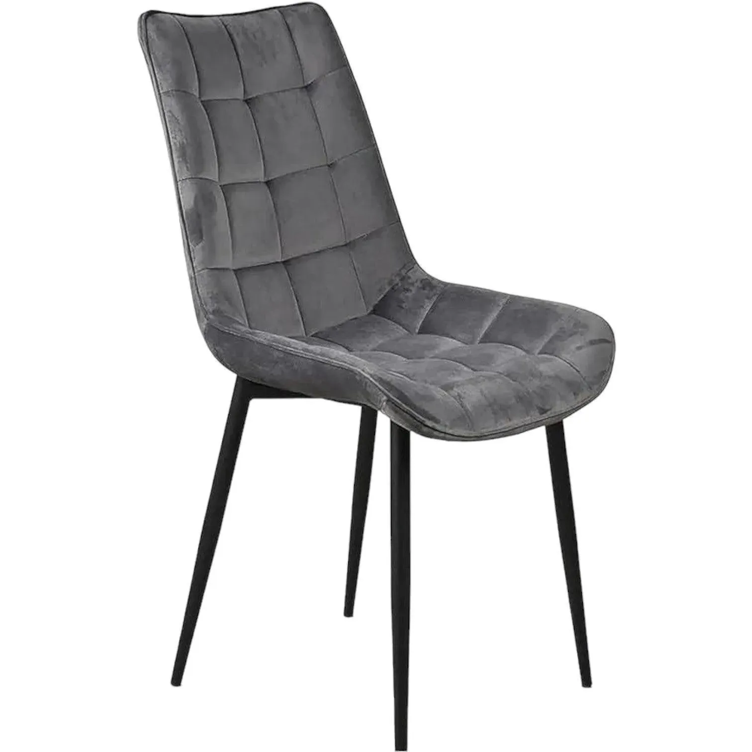 Wooden Twist Tufted Design Modern Cafe Dining Chair with Metal Legs