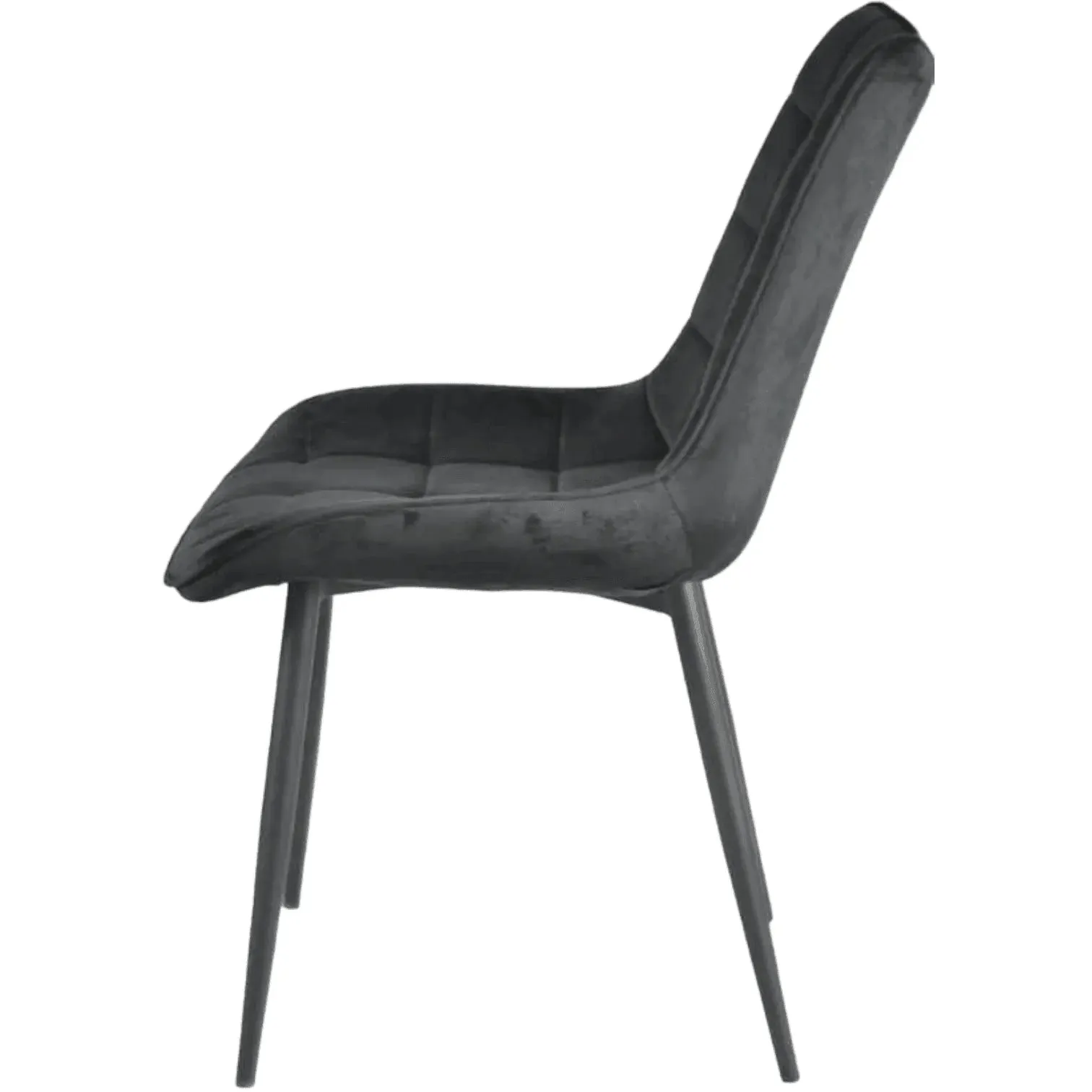 Wooden Twist Tufted Design Modern Cafe Dining Chair with Metal Legs
