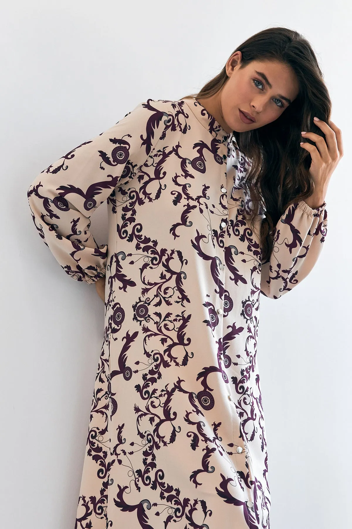 ZRF Women Noble Long Tunic Pants Suit - Lilac - Norderstedt